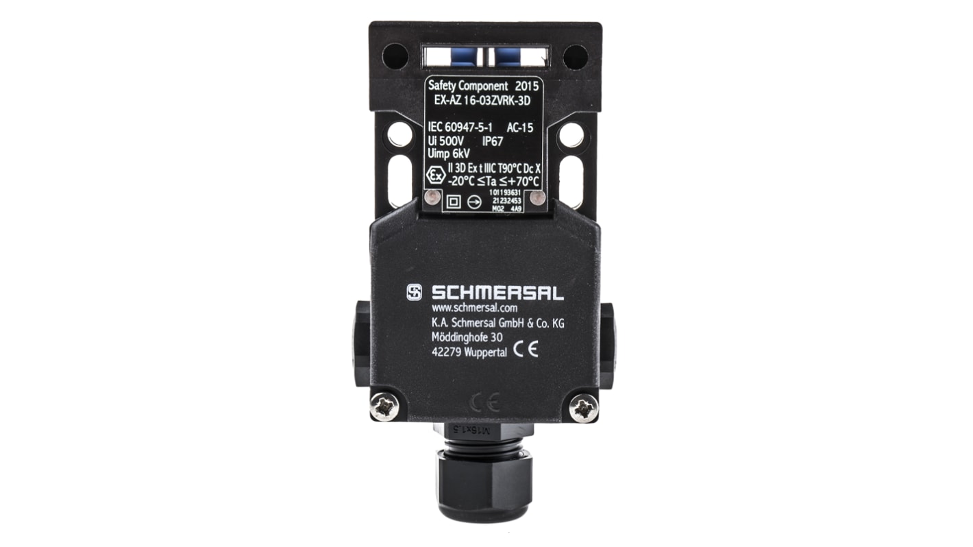 Schmersal ATEX EX-AZ16 Safety Interlock Switch, 3NC/1NO, Keyed, Glass Fibre Reinforced Thermoplastic