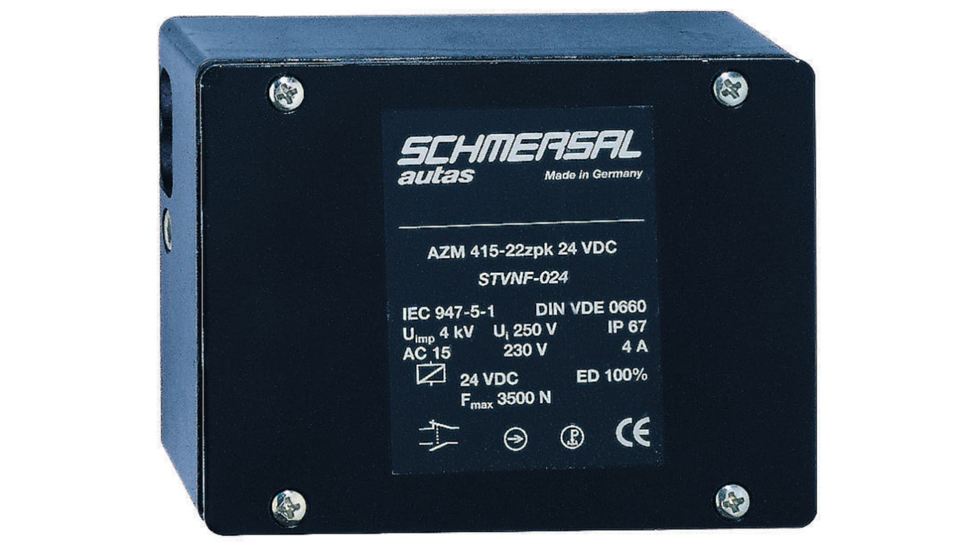 Schmersal AZM 415 Series Solenoid Interlock Switch, Power to Unlock, 110V ac