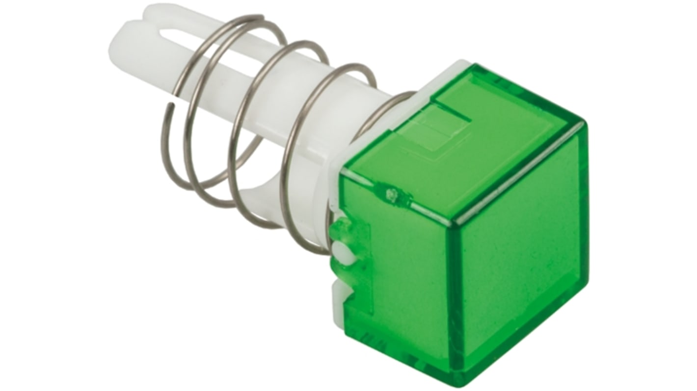 Green Square Push Button Lens for use with A8 Series