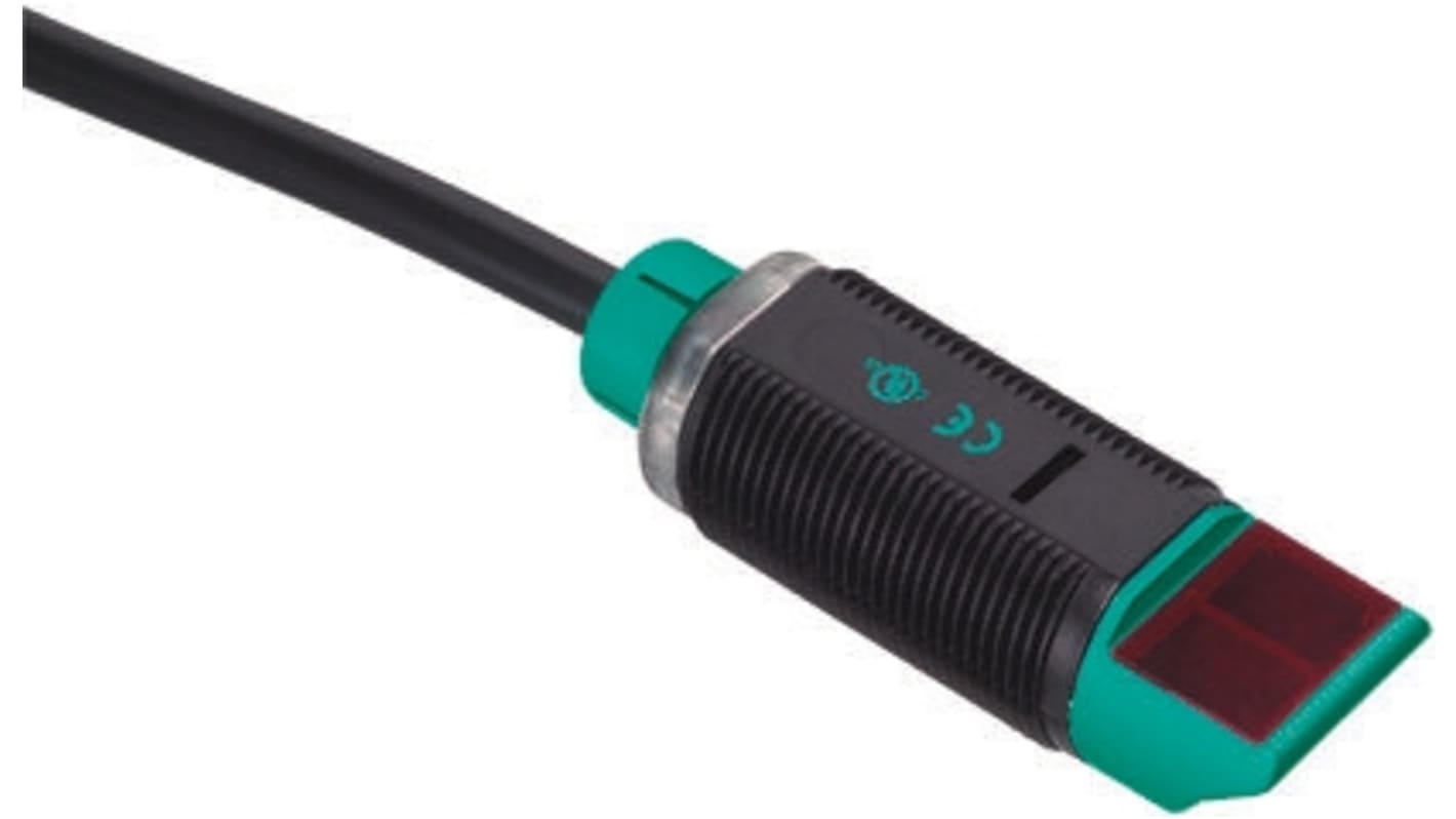 Pepperl + Fuchs Diffuse Photoelectric Sensor, Barrel Sensor, 400 mm Detection Range