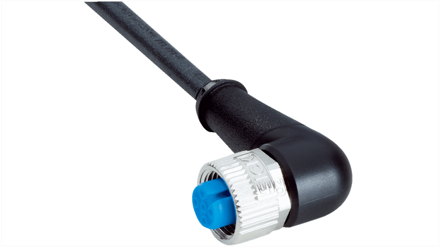 Female 4 way M12 to Unterminated Sensor Actuator Cable, 5m