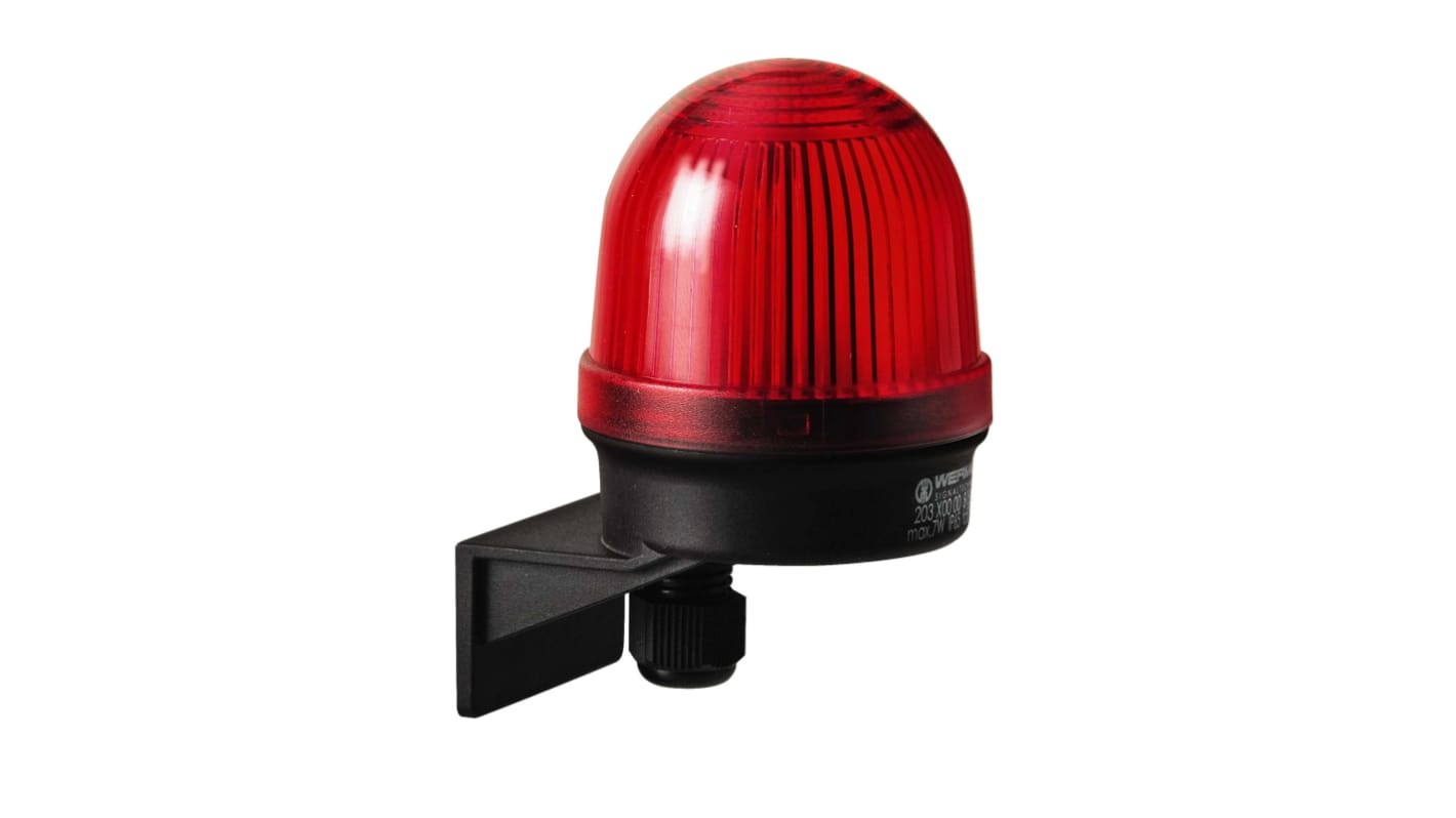 Werma 203 Series Red Continuous lighting Beacon, 12 → 230 V, Wall Mount, Filament Bulb