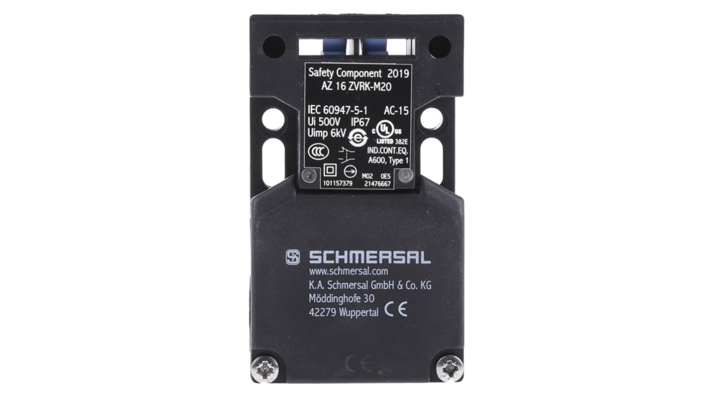 Schmersal AZ16 Safety Interlock Switch, 1NC/1NO, Keyed, Glass Fibre Reinforced Thermoplastic