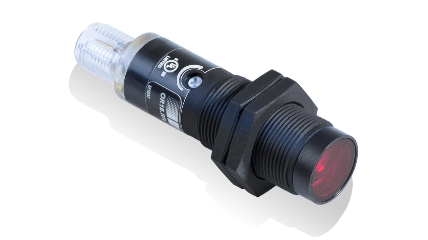 Baumer Diffuse Photoelectric Sensor, Barrel Sensor, 5 mm → 120 mm Detection Range