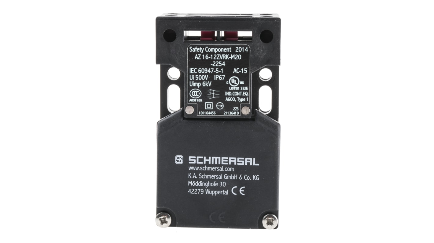 Schmersal AZ16 Safety Interlock Switch, 2NC/1NO, Keyed, Glass Fibre Reinforced Thermoplastic