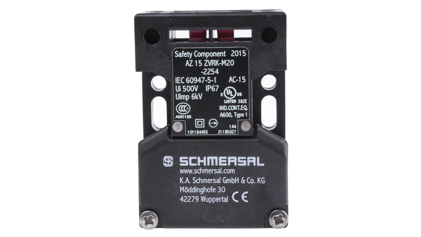 Schmersal AZ15 Safety Interlock Switch, 1NC, Keyed, Glass Fibre Reinforced Thermoplastic
