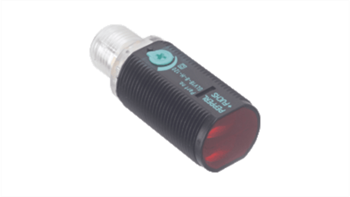 Pepperl + Fuchs Background Suppression Photoelectric Sensor, Barrel Sensor, 120 mm Detection Range