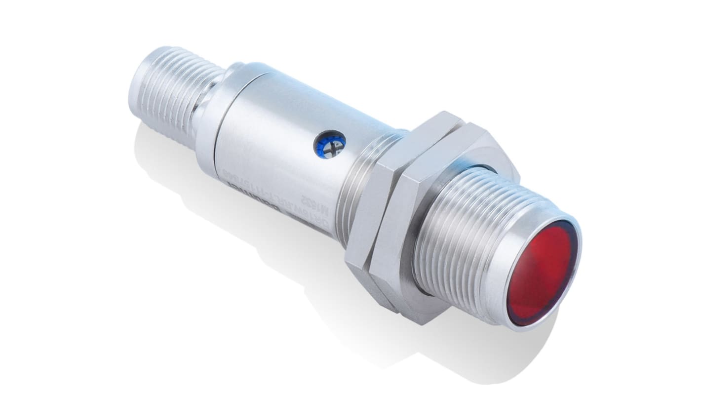 Baumer Diffuse Photoelectric Sensor, Barrel Sensor, 0 → 300 mm Detection Range