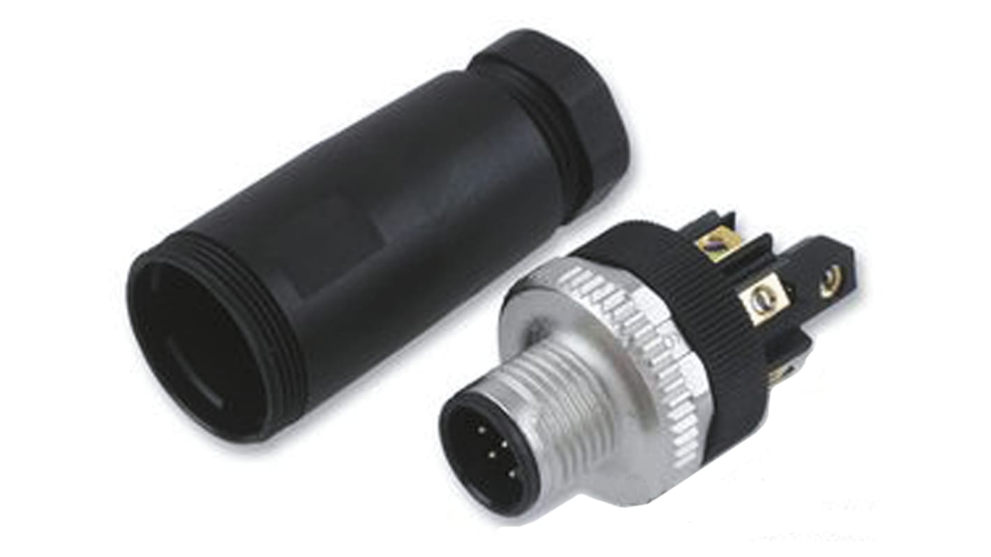 Turck Circular Connector, 8 Contacts, Cable Mount, M12 Connector, Socket, Male, IP67, BS Series