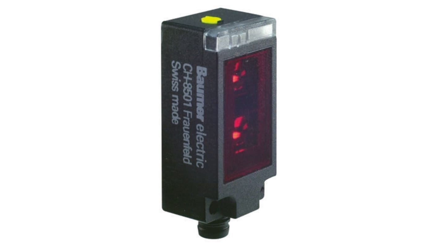 Baumer Diffuse Photoelectric Sensor, Block Sensor, 30 mm → 200 mm Detection Range