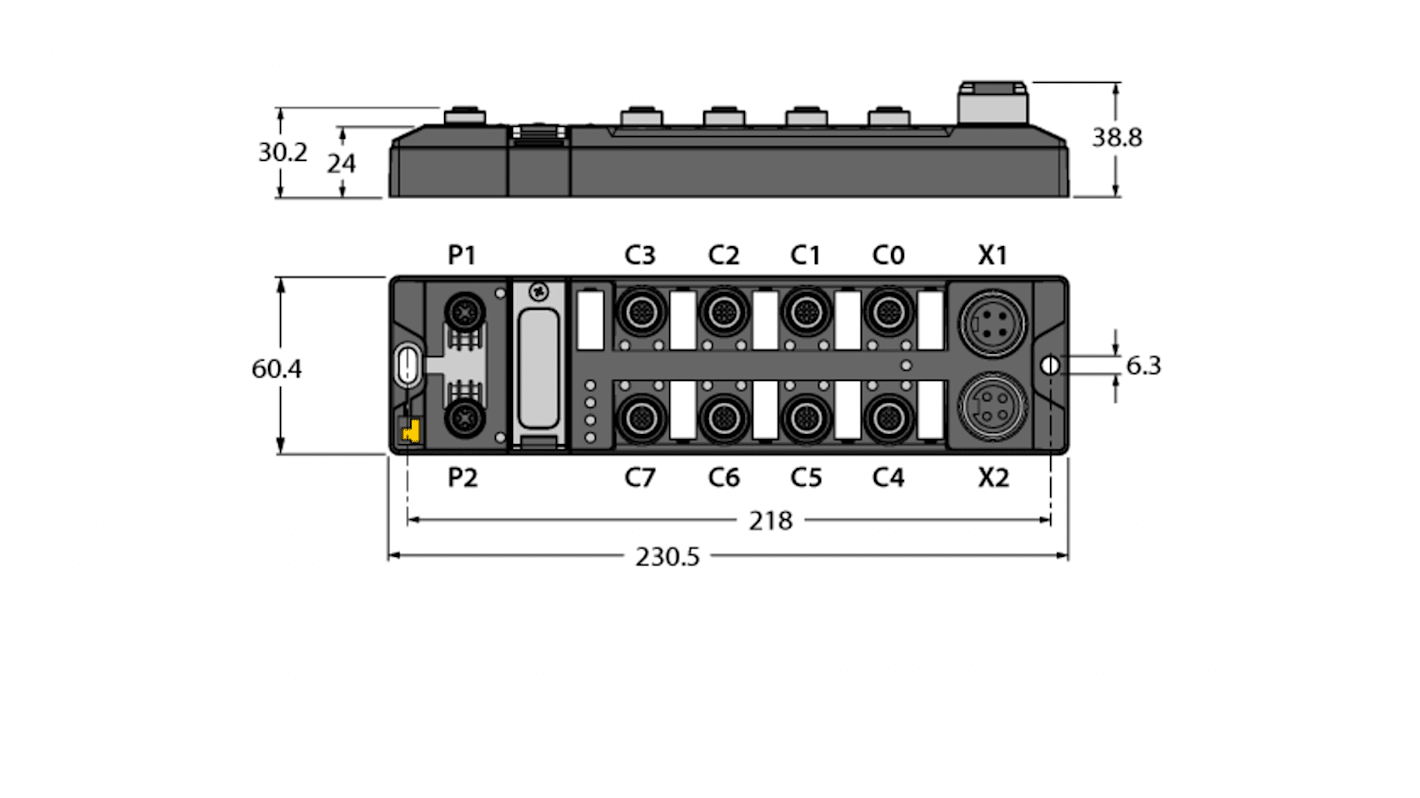 Turck Digital I/O Module for use with Ethernet, TBEN-L4, TBEN