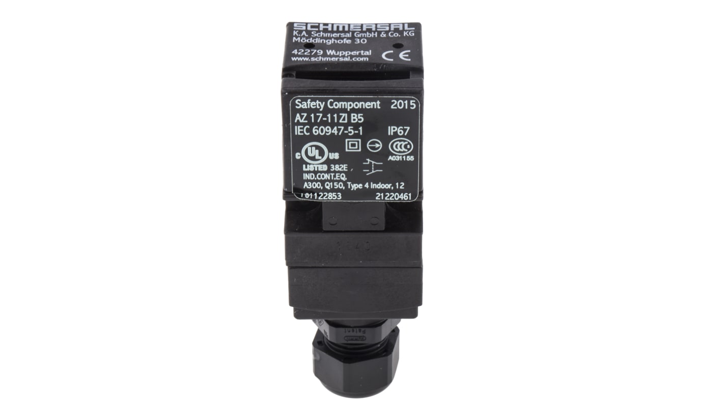 Schmersal AZ17 Safety Interlock Switch, 1NC/1NO, Keyed, Glass Fibre Reinforced Thermoplastic