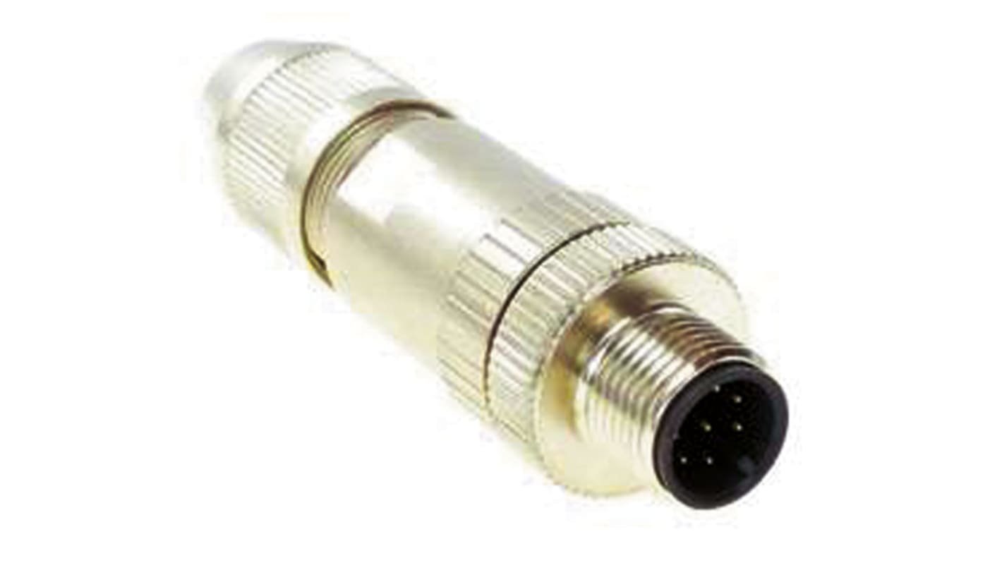 Turck Circular Connector, 4 Contacts, Cable Mount, M12 Connector, Socket, Male, IP67, CMBS Series