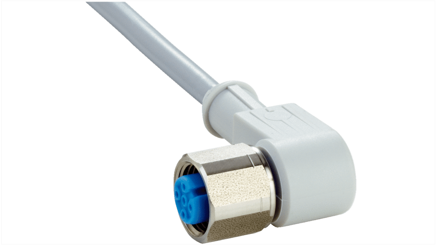 Female 4 way M12 to Unterminated Sensor Actuator Cable, 5m