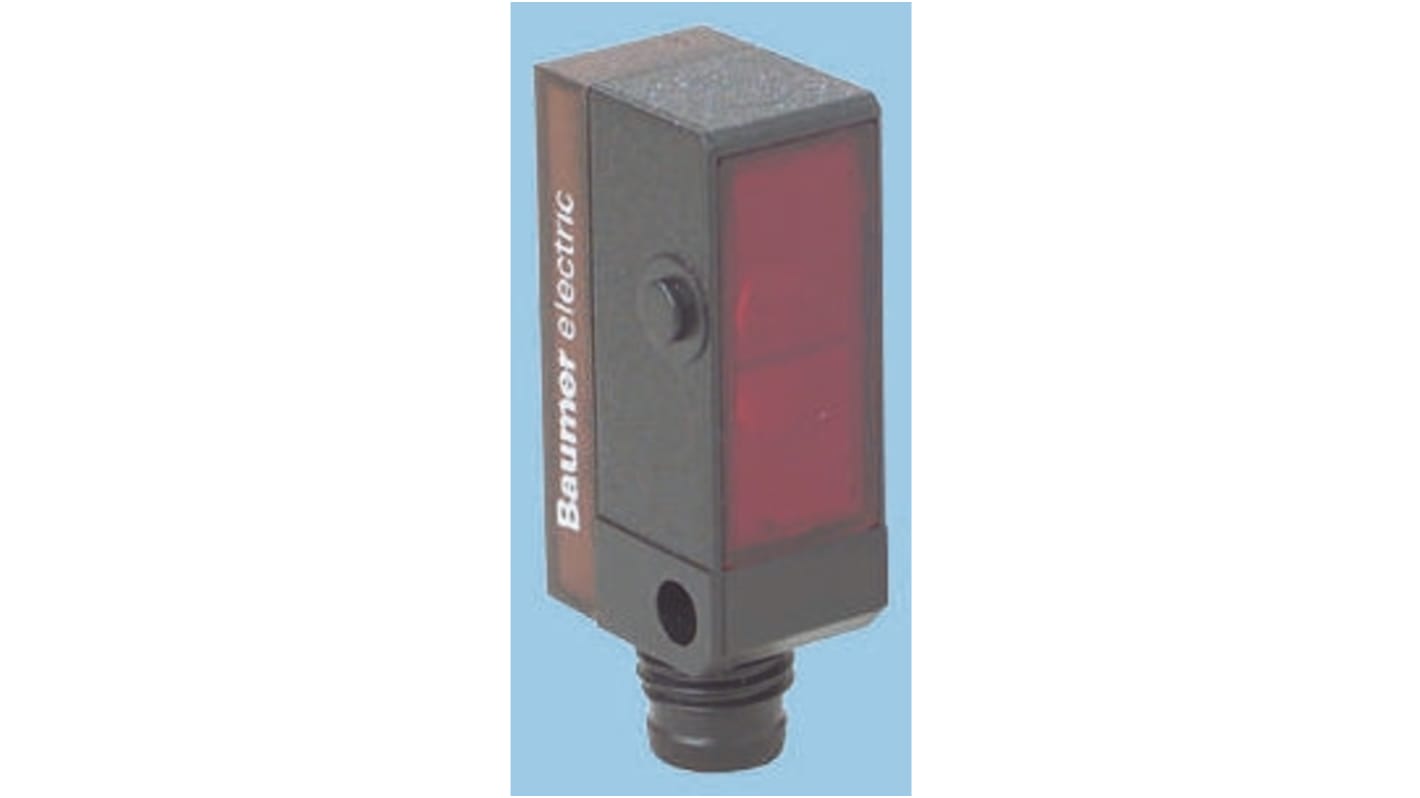 Baumer Diffuse Photoelectric Sensor, Block Sensor, 5 mm → 200 mm Detection Range