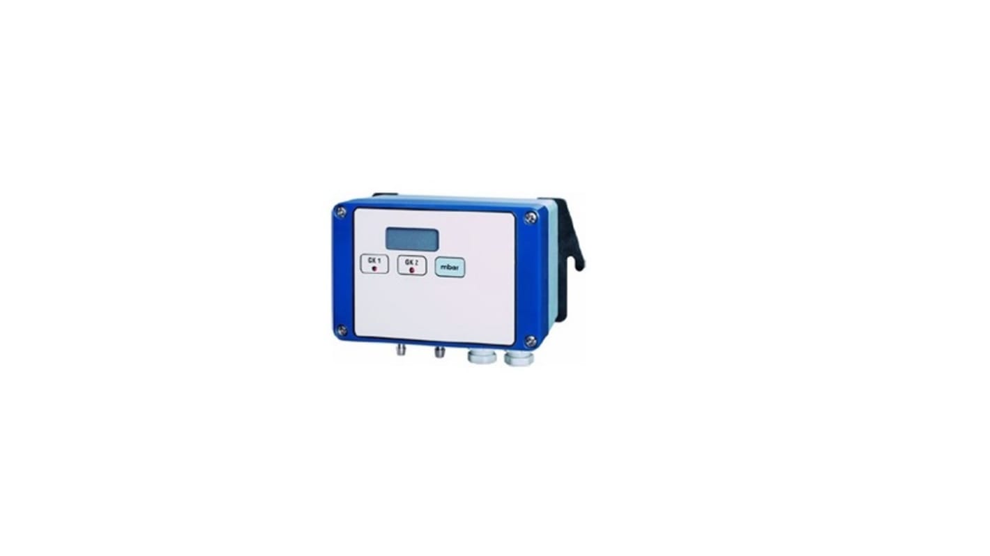 Jumo 4304 Series Pressure Sensor, 0bar Min, 10mbar Max, Relay Output, Differential, Gauge, Vacuum Reading