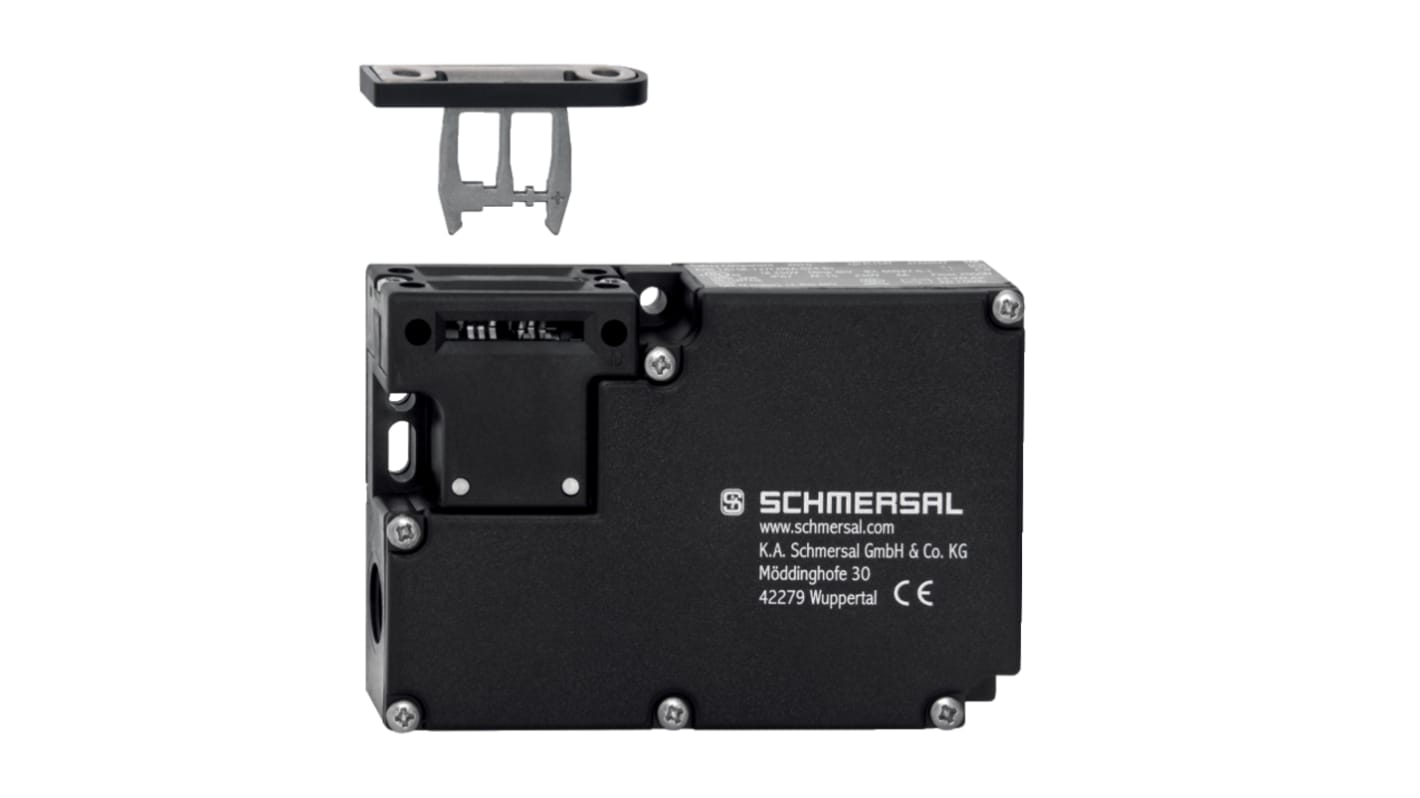 Schmersal AZM 161 Series Solenoid Interlock Switch, Power to Lock, 24V ac/dc, 4NC/2NO, Actuator Included