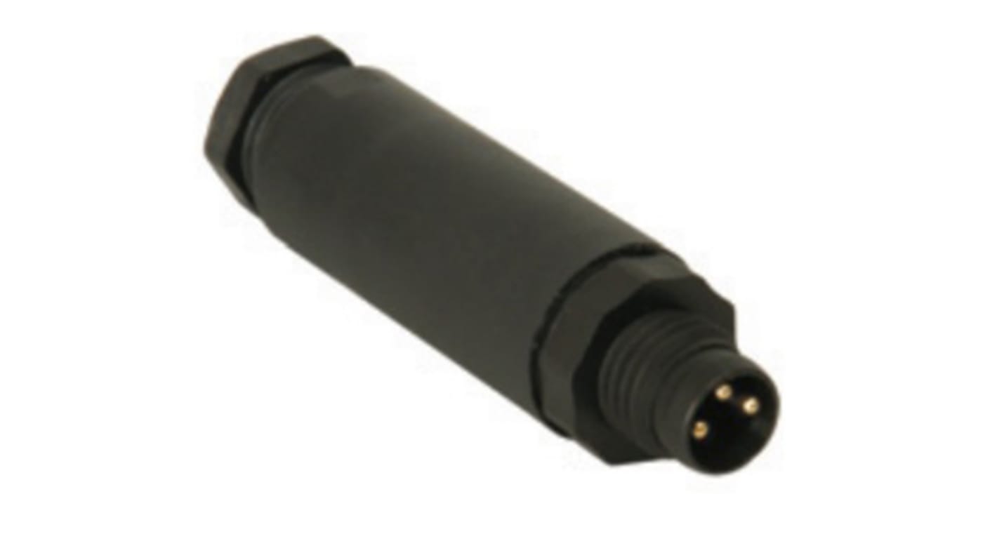 Turck Circular Connector, 3 Contacts, Cable Mount, M8 Connector, Socket, Male, IP67, BS Series
