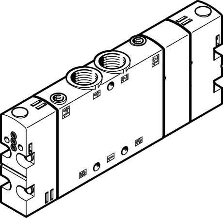 Basic valve CPE18-P1-5/3B-1/4